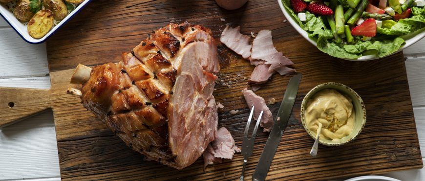 Sticky Glazed Champagne Ham