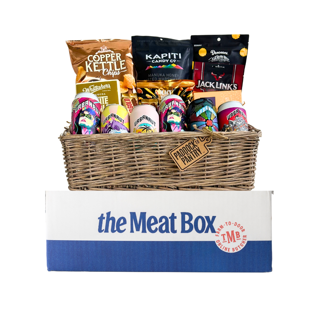 Craft Beer Lovers Gift Basket- Beautiful selection of fresh cut meat delivered overnight by your favourite online butcher - The Meat Box, We specialise in delivering the best cuts straight to your door across New Zealand. | Meat Delivery | NZ Online Meat