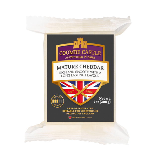Coombe Castle Mature Cheddar- Beautiful selection of fresh cut meat delivered overnight by your favourite online butcher - The Meat Box, We specialise in delivering the best cuts straight to your door across New Zealand. | Meat Delivery | NZ Online Meat