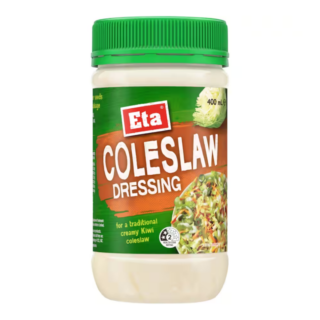 Eta Coleslaw Dressing 400ml- Beautiful selection of fresh cut meat delivered overnight by your favourite online butcher - The Meat Box, We specialise in delivering the best cuts straight to your door across New Zealand. | Meat Delivery | NZ Online Meat