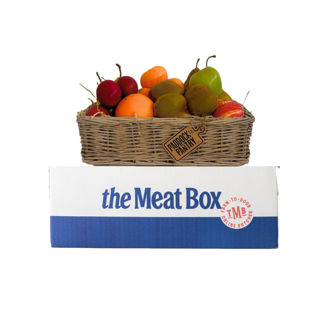 Fresh Fruit Basket - Small- Beautiful selection of fresh cut meat delivered overnight by your favourite online butcher - The Meat Box, We specialise in delivering the best cuts straight to your door across New Zealand. | Meat Delivery | NZ Online Meat