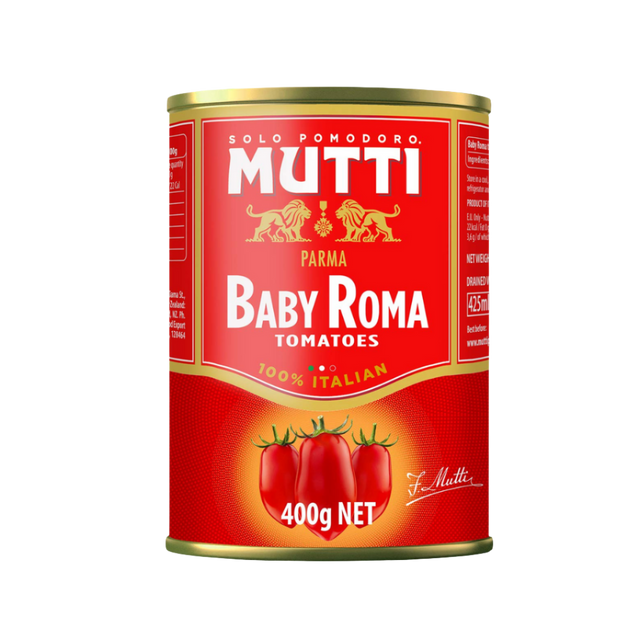 Mutti Baby Roma Tomatoes- Beautiful selection of fresh cut meat delivered overnight by your favourite online butcher - The Meat Box, We specialise in delivering the best cuts straight to your door across New Zealand. | Meat Delivery | NZ Online Meat