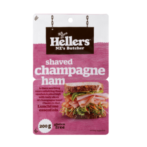 Hellers Champagne Leg Ham - 200g- Beautiful selection of fresh cut meat delivered overnight by your favourite online butcher - The Meat Box, We specialise in delivering the best cuts straight to your door across New Zealand. | Meat Delivery | NZ Online Meat