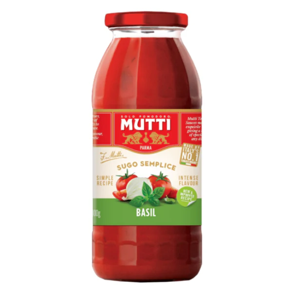 Mutti Basil Pasta Sauce 400g- Beautiful selection of fresh cut meat delivered overnight by your favourite online butcher - The Meat Box, We specialise in delivering the best cuts straight to your door across New Zealand. | Meat Delivery | NZ Online Meat